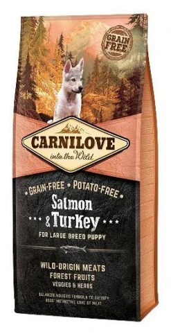 Carnilove Hondenvoer Salmon & Turkey Puppy Large 12 Kg