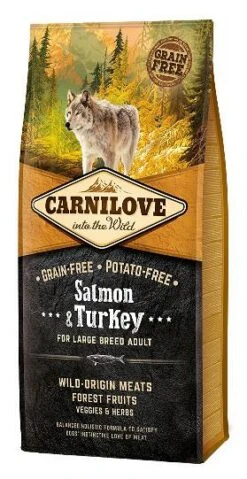 Carnilove Hondenvoer Salmon & Turkey Adult Large 12 Kg