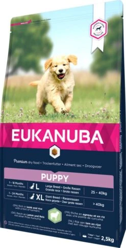 Eukanuba Hondenvoer Puppy/Junior Lamb & Rice 2,5 Kg -Hondenseries Winkel 8710255120676 2