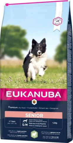 Eukanuba Hondenvoer Senior Small Medium Lamb & Rice 12 Kg -Hondenseries Winkel 8710255121390 2