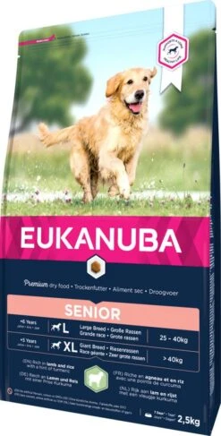 Eukanuba Hondenvoer Senior Large Lamb & Rice 2,5 Kg -Hondenseries Winkel 8710255168906 2