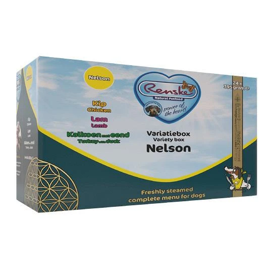 Renske Hondenvoer Variatiebox Nelson Glutenvrij 24 X 395 Gr 1 Renske Hondenvoer Variatiebox Nelson Glutenvrij 24 X 395 Gr