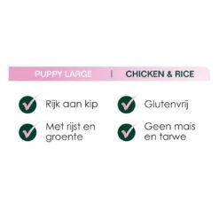 Premium Care Original Puppy Large Chicken & Rice 3 Kg -Hondenseries Winkel Puppy Large USPs 1