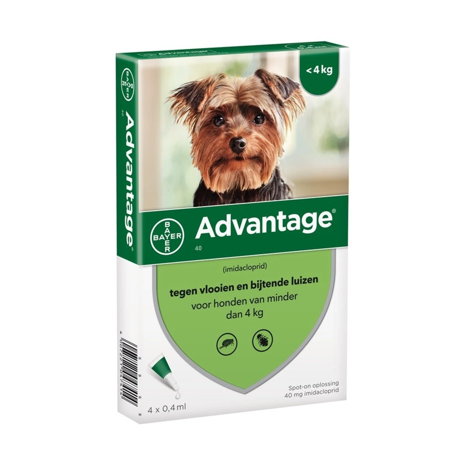 Advantage Advantage Hond 40 - Tot 4 Kilo 4 Pip 1 Advantage Advantage Hond 40 - Tot 4 Kilo 4 Pip