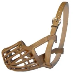 Gebr. De Boon Boon Plastic Muilkorf Met Leren Band - Beige -Hondenseries Winkel gebr de boon boon plastic muilkorf met leren band 6