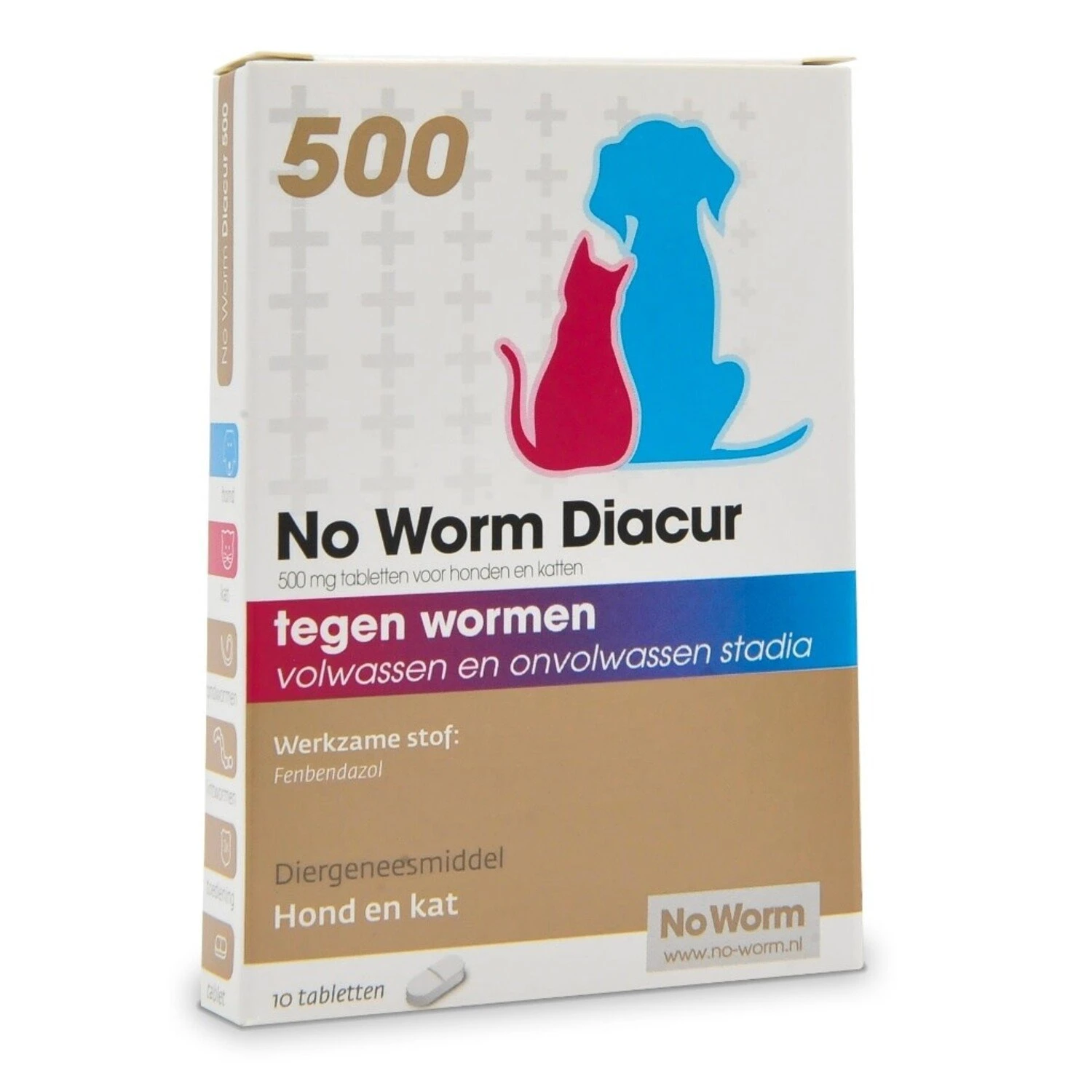 No Worm No Worm Diacur - 10 Tabletten - 500 Mg 1 No Worm No Worm Diacur - 10 Tabletten - 500 Mg