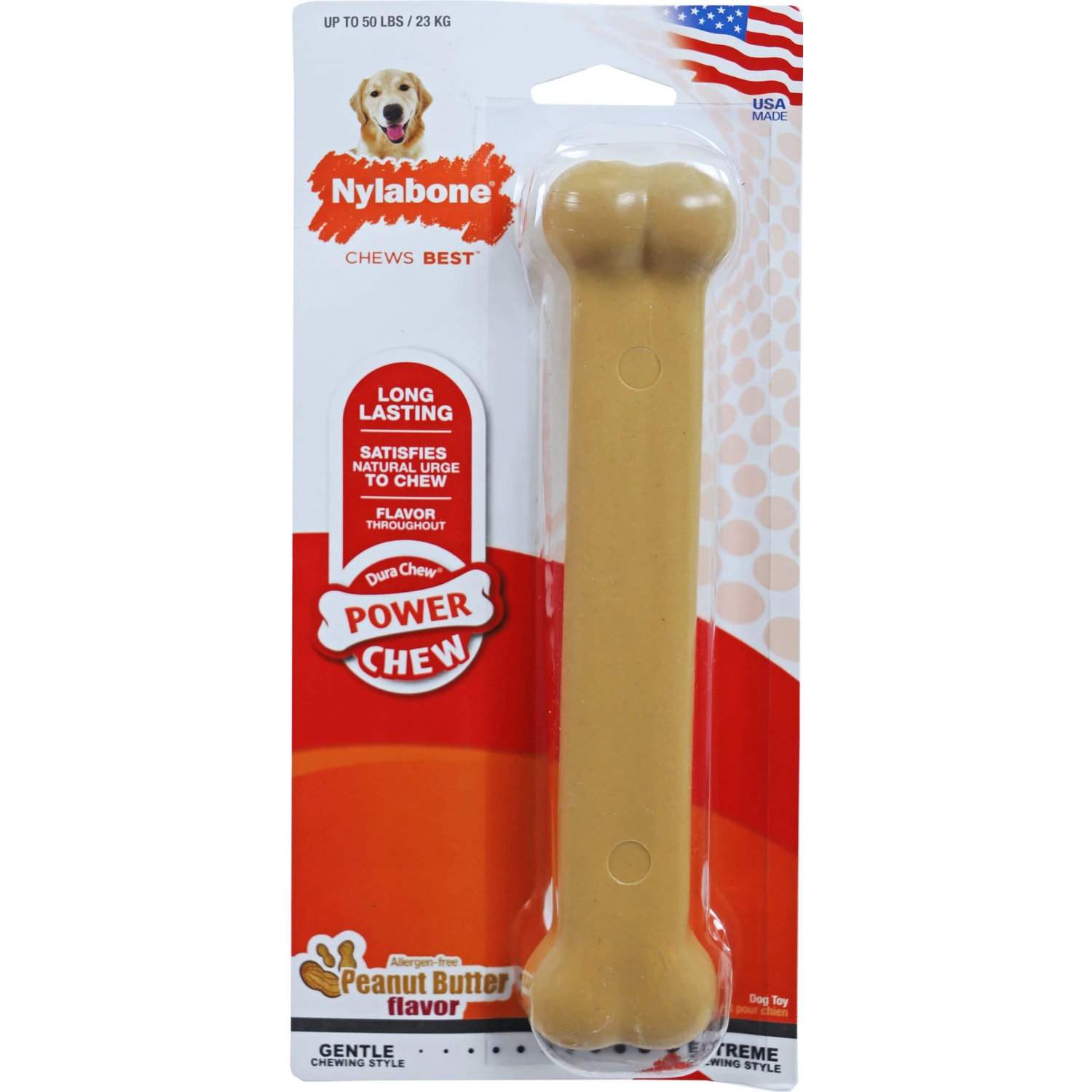 Nylabone Nylabone Extreme Bot - Peanutbutter L 1 Nylabone Nylabone Extreme Bot - Peanutbutter L