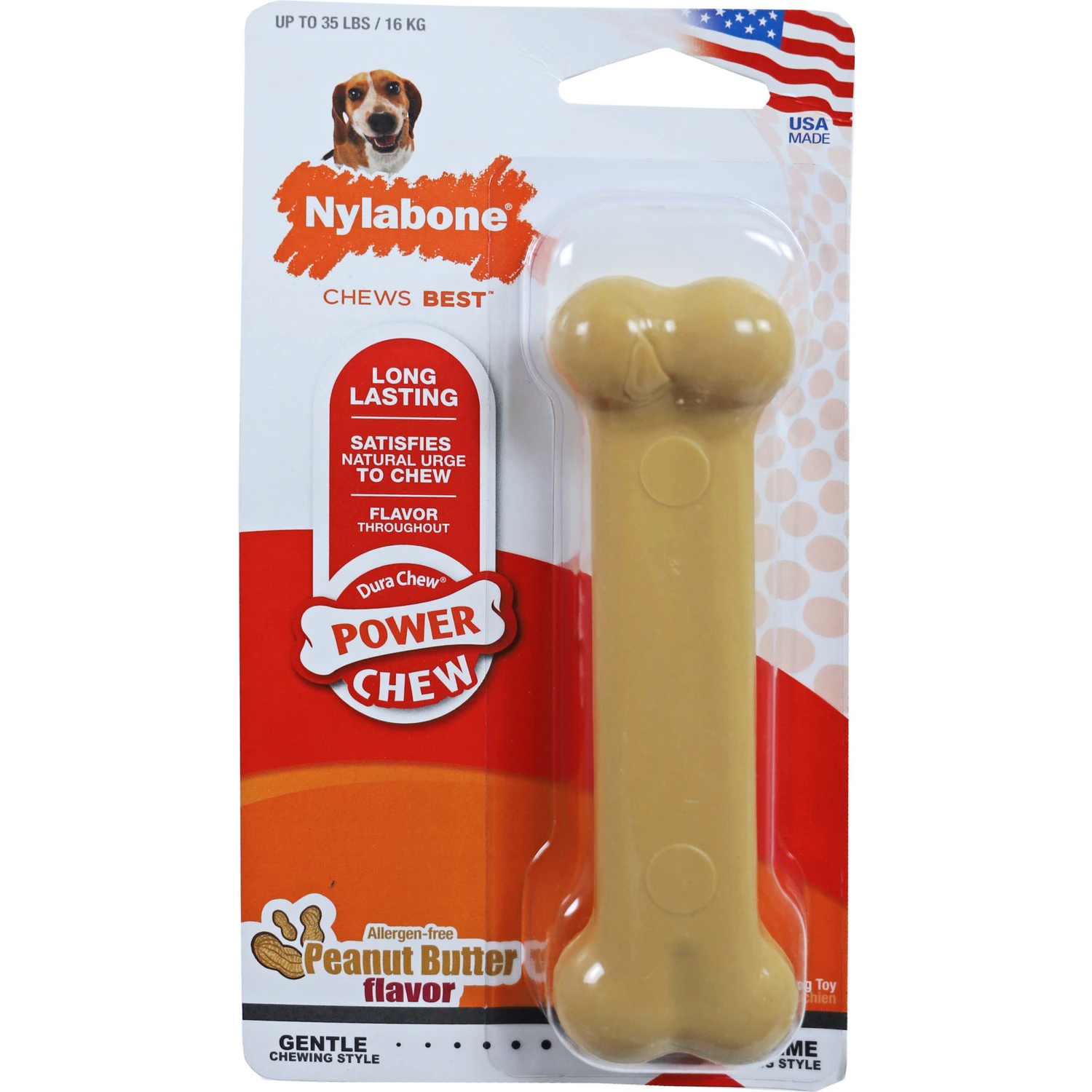 Nylabone Nylabone Extreme Bot - Peanutbutter M 1 Nylabone Nylabone Extreme Bot - Peanutbutter M