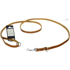 Tijssen Hondenriem Vario Vetleer Cognac